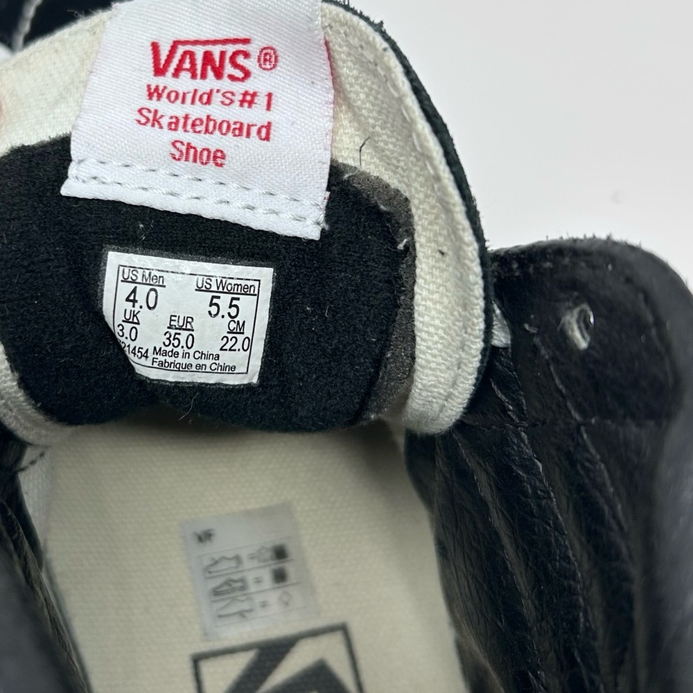 Vans SK8 Black & White High-Top Skate Sneakers Mens 4 / Women’s 5.5 - Picture 5 of 7